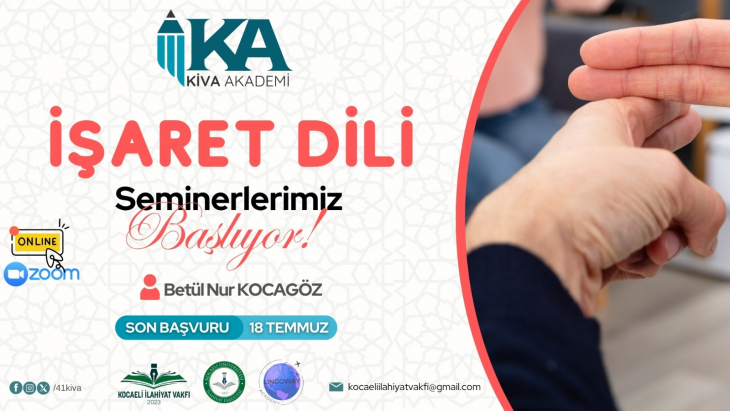 KİVA AKADEMİ'DE İŞARET DİLİ SEMİNERLERİ BAŞLIYOR!